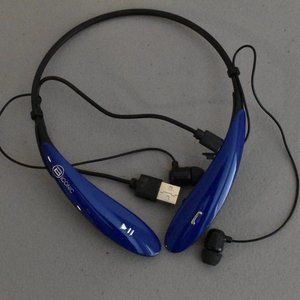 Biconic Wireless Head Phones - Blue
